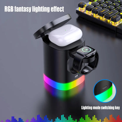 3 in 1 RGB Wireless charging Station