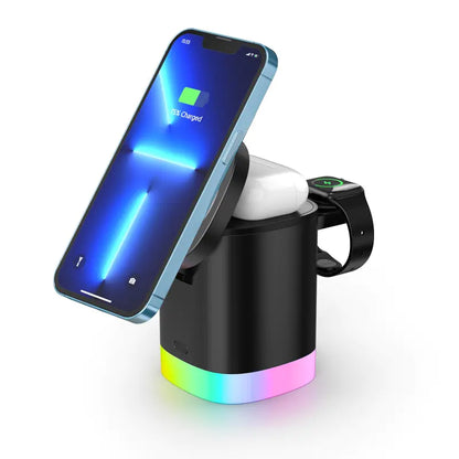 3 in 1 RGB Wireless charging Station