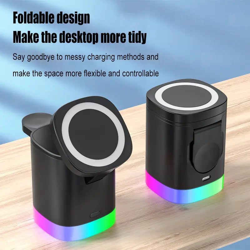 3 in 1 RGB Wireless charging Station